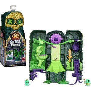 Treasure X Lost Lands Skull Island Swamp Tower Micro Playset With 2 Figures